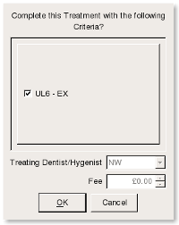 openMolar Edit Tooth Treatment image.