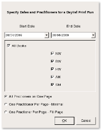 openMolar Daylists image.